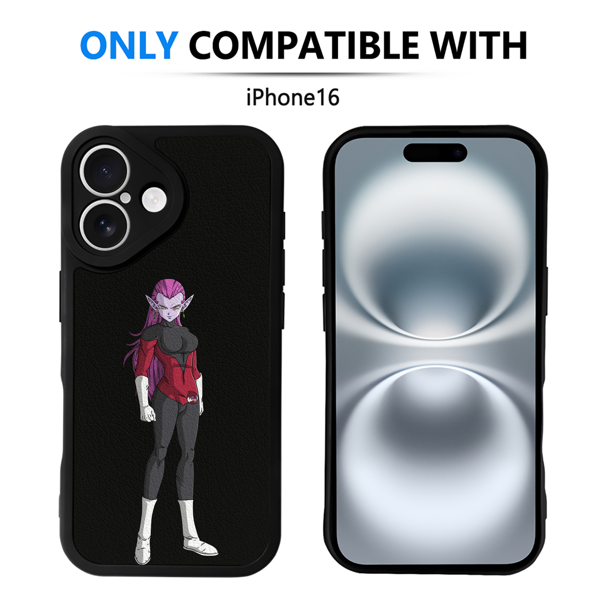 （画像用） ドラゴンボール DRAGON BALL 【iPhone 16シリーズ対応】シリコンスマホケース（レザー調） 材質：シリコン
